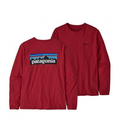 Тениска Patagonia Long-Sleeved P-6 Logo Responsibili-Tee W's
