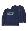 Тениска Patagonia Long-Sleeved P-6 Logo Responsibili-Tee W's