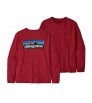 Тениска Patagonia Long-Sleeved P-6 Logo Responsibili-Tee W's